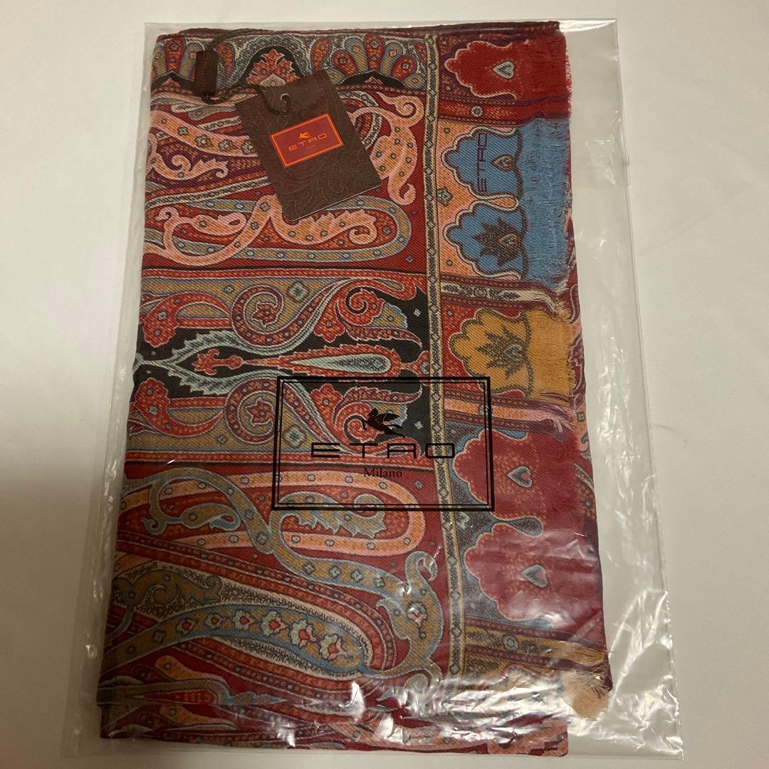 洗練されたデザイン　ETRO 正規品　大判ショール　 希少サイズ　21