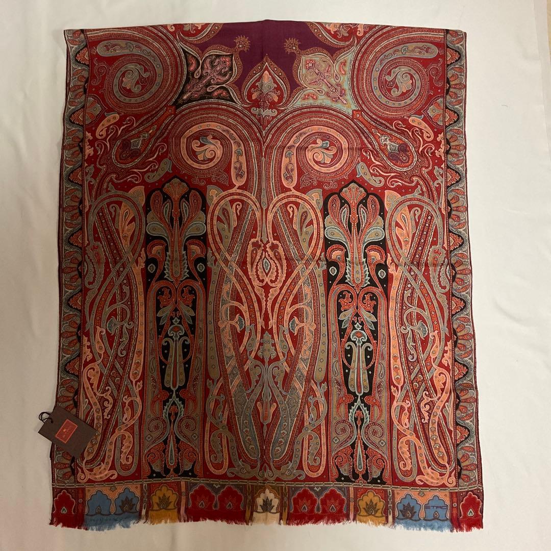 洗練されたデザイン　ETRO 正規品　大判ショール　 希少サイズ　21