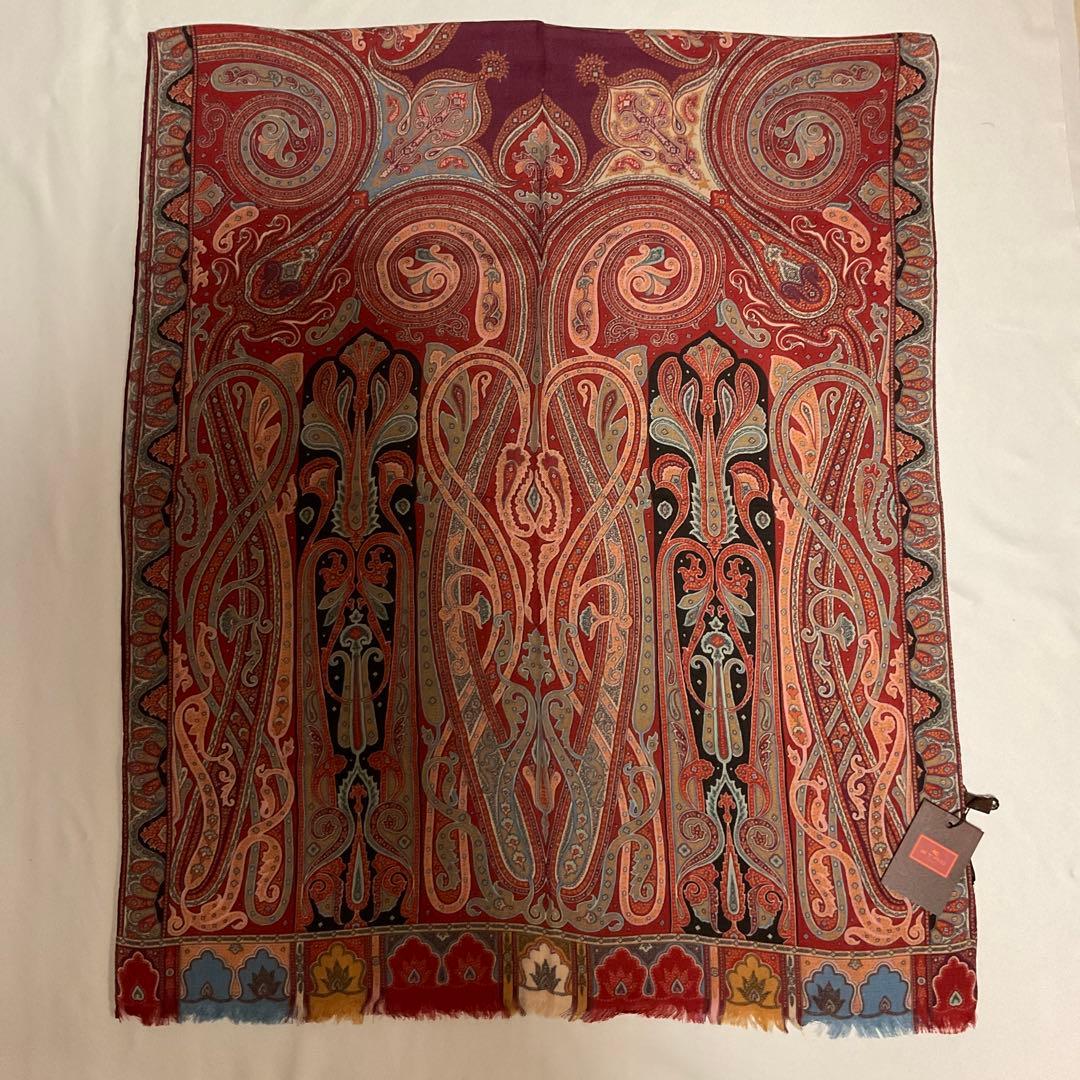 洗練されたデザイン　ETRO 正規品　大判ショール　 希少サイズ　21