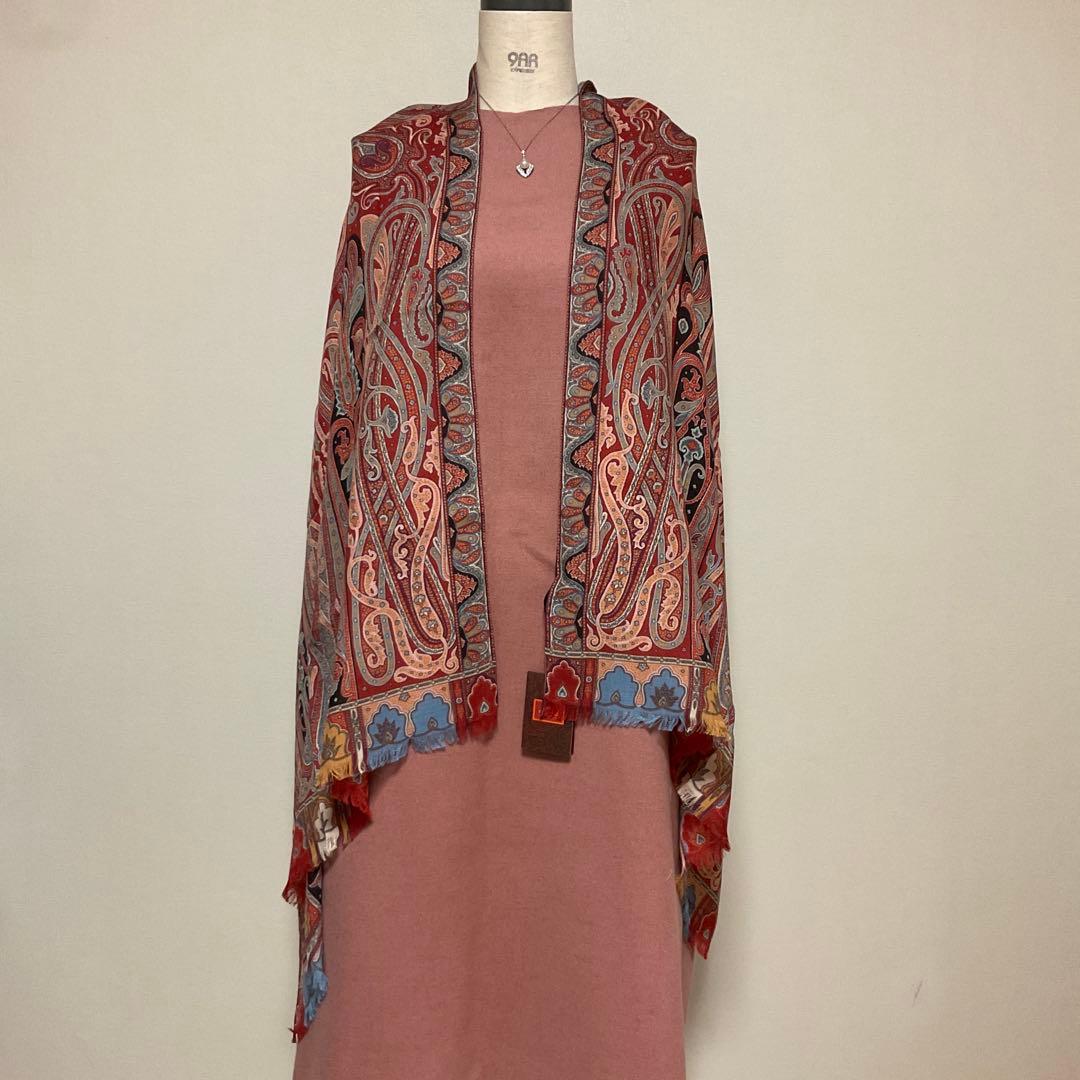 洗練されたデザイン　ETRO 正規品　大判ショール　 希少サイズ　21