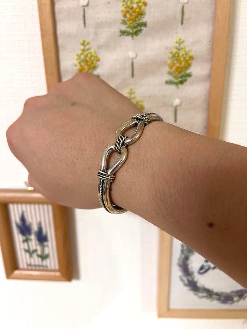 未使用品！4mm幅　スティーブアルビソ　ホースウィスパラー　バングル