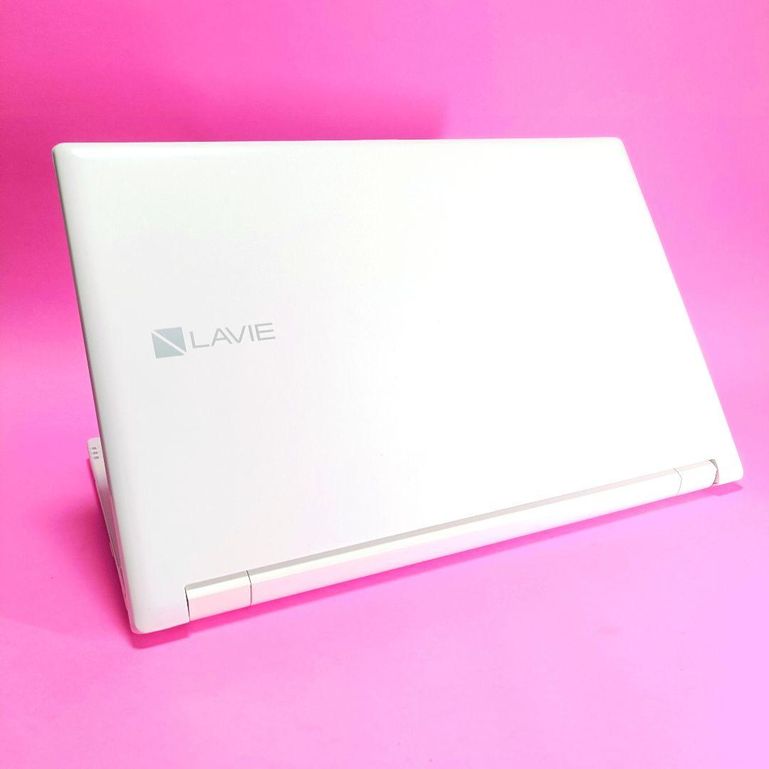 超大容量1TB‼️第7世代✨オフィス✨薄型✨カメラ付き白ホワイトノートパソコン✨