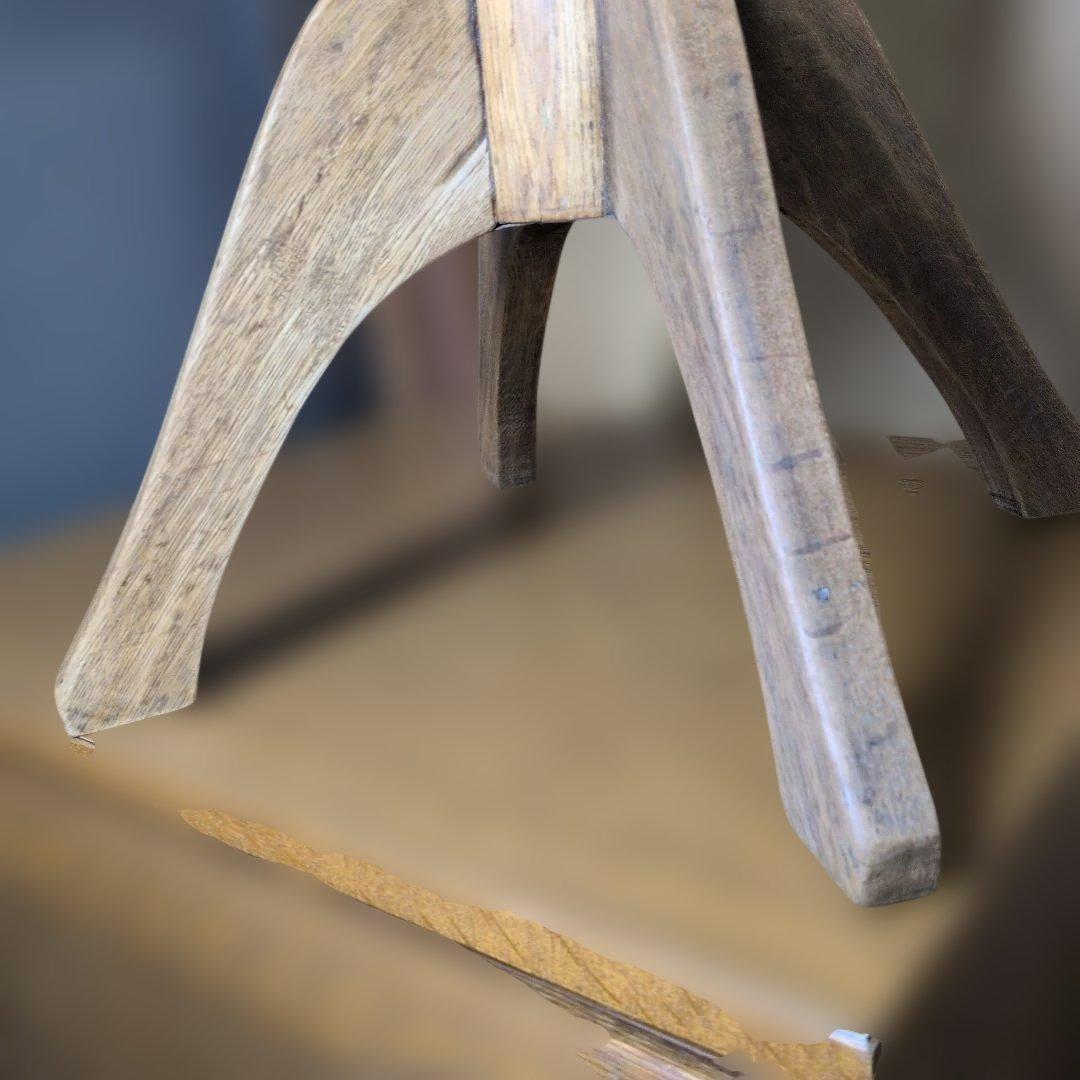 ブロカント古道具アンティークスツール　回転椅子　　 飾り台