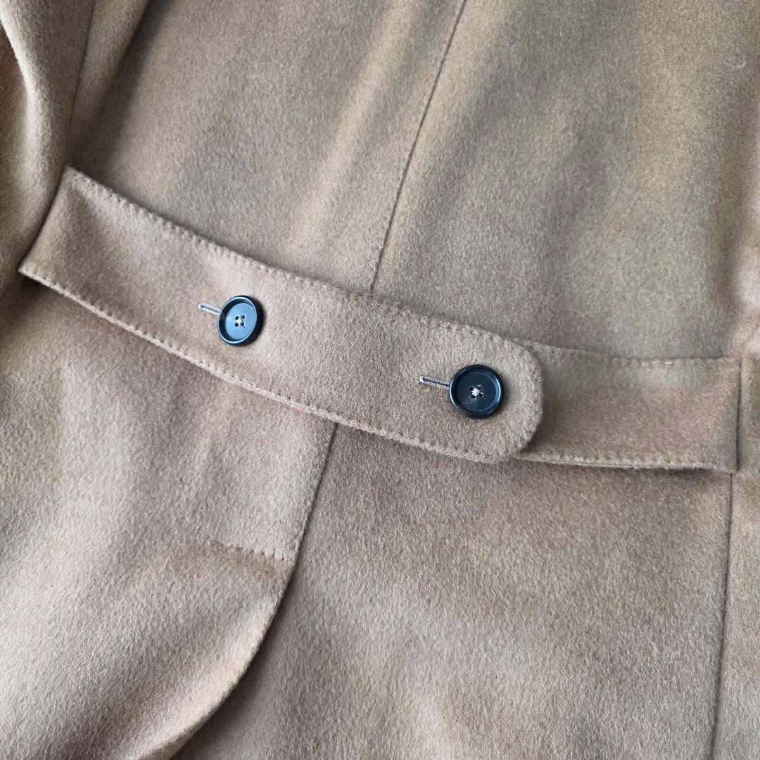 極美品/XL相当】デペトリロ チェスターコート キャメル100% 腰ベルト