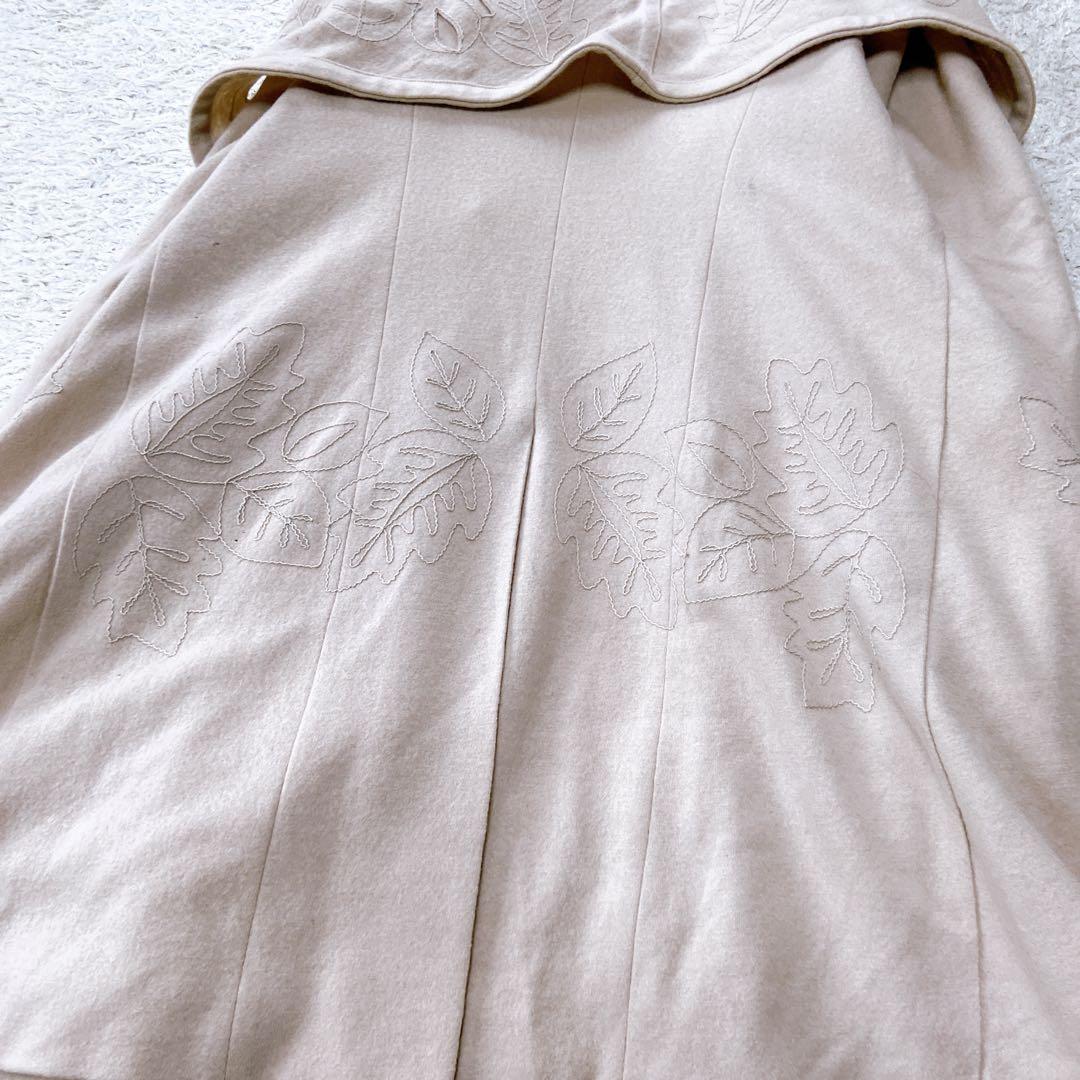 NOKO OHNO ノコオーノ　カットワーク刺繍ウールコート　40size