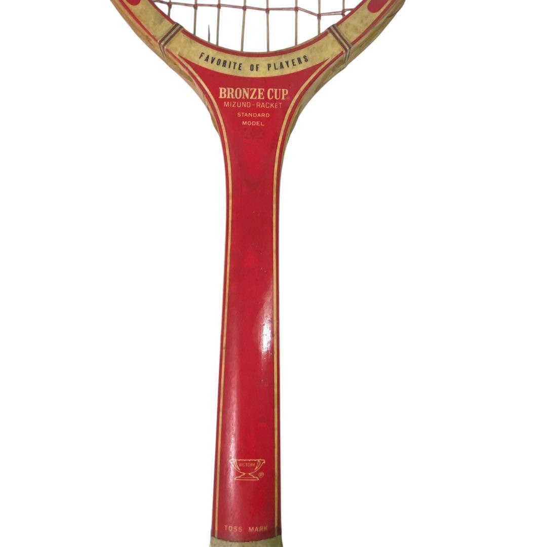 メ1122-29】木製テニスラケット2本セット ミズノSHOWAヴィンテージ品