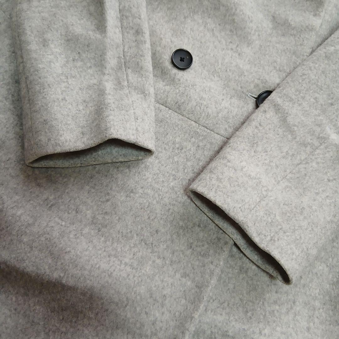 【美品】【Paul Smith】ウールカシミヤ　ロングコート　グレー