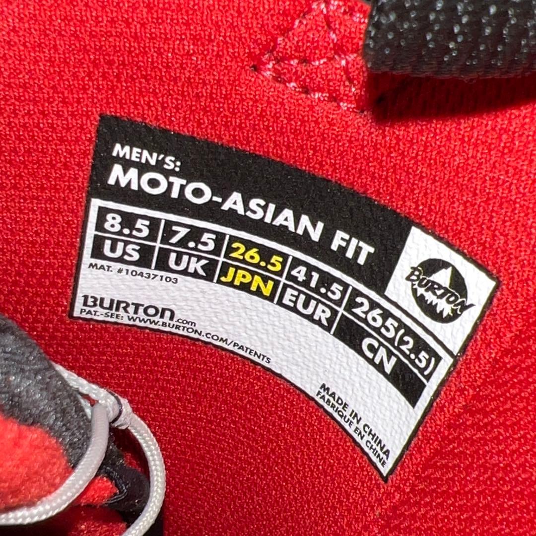 1回使用 26.5cm BURTON MOTO AF スノーボード　レースブーツ
