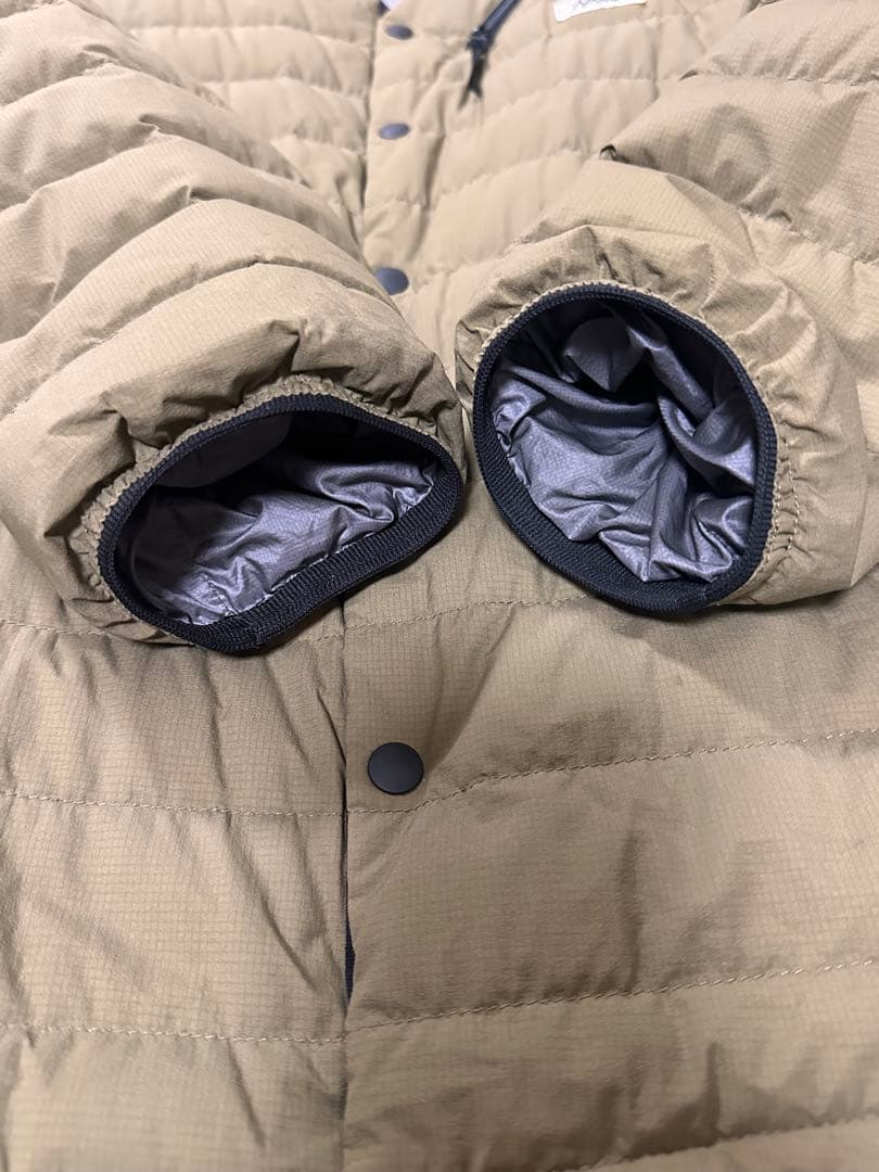 ナンガ　ホワイトレーベル　ムーンロイド　ダウンカーディガン　廃盤カラー　Mサイズ