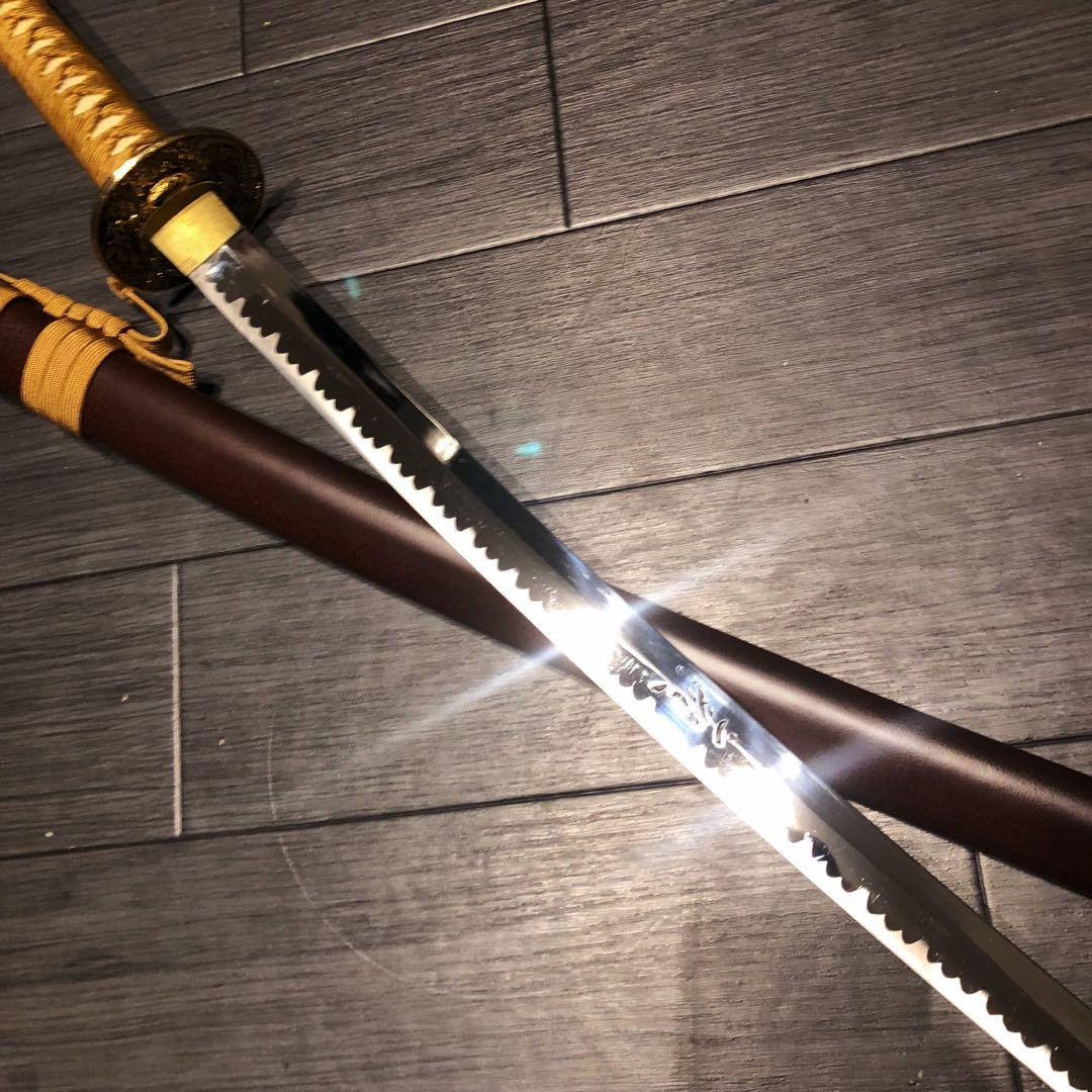 高級模造刀　居合刀　優波紋　茶拵え