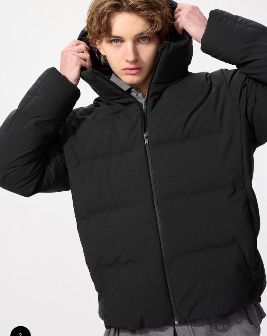 UNIQLO シームレスダウンパーカ　黒L
