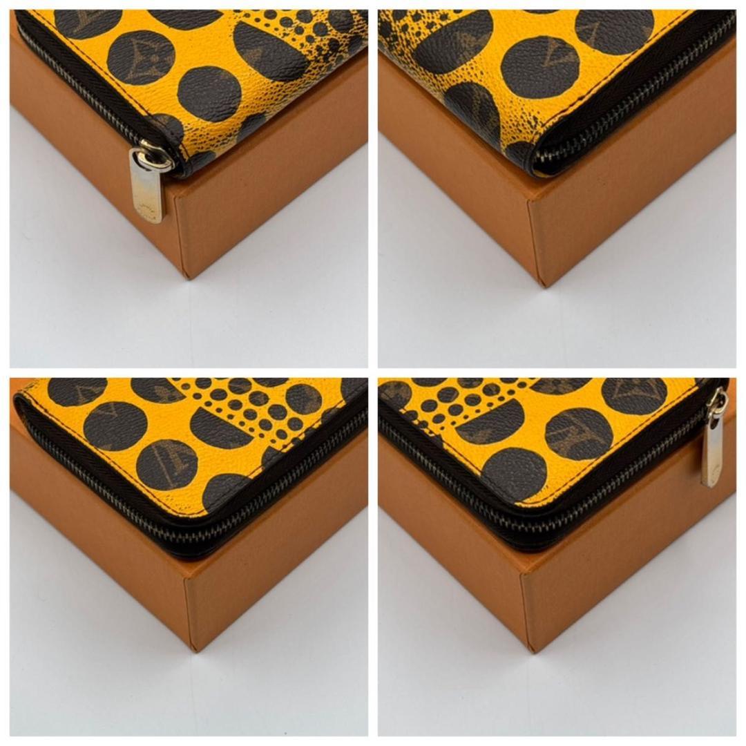 入手困難 ルイヴィトン パンプキン ドット ジッピーウォレット 長財布 草間彌生