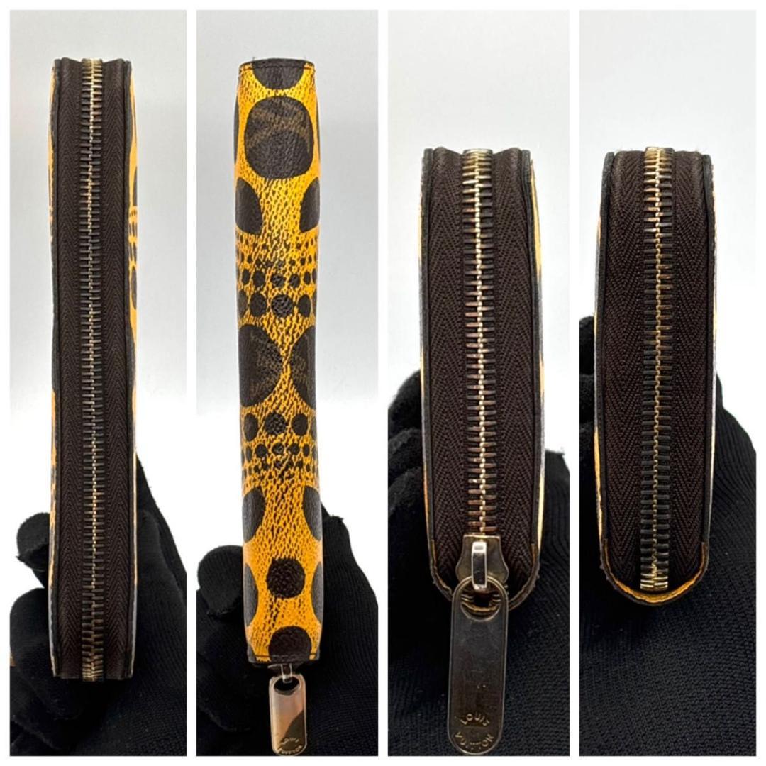 入手困難 ルイヴィトン パンプキン ドット ジッピーウォレット 長財布 草間彌生