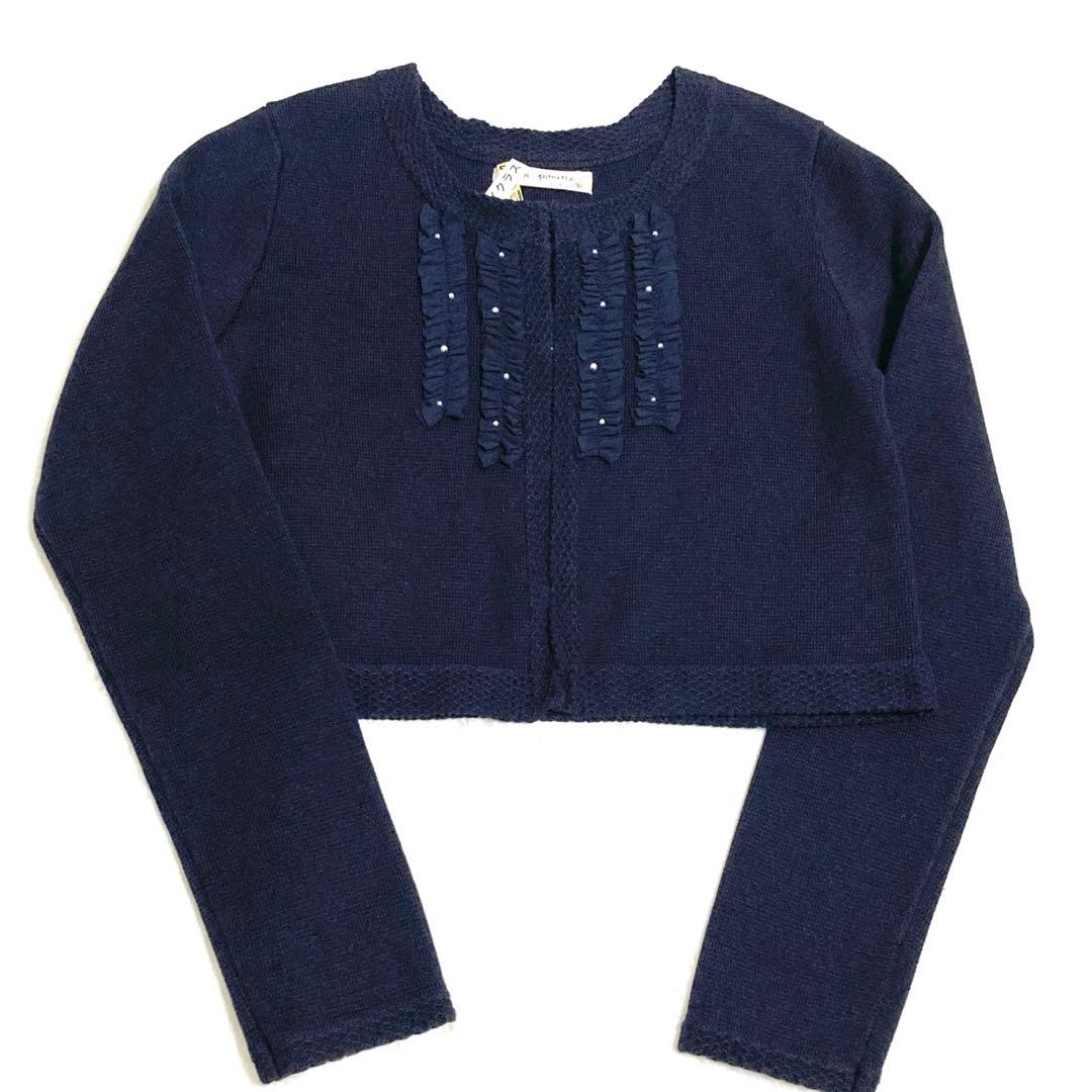 極美品✨ポンポネットジュニア 総レースワンピース ボレロカーディガン