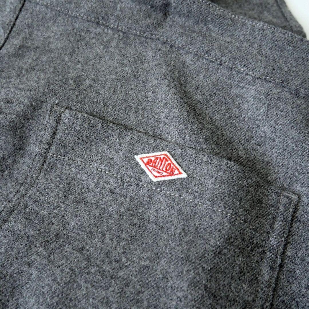 美品 DANTON 暖か ウール フランネル ロゴ オールインワン ダントン