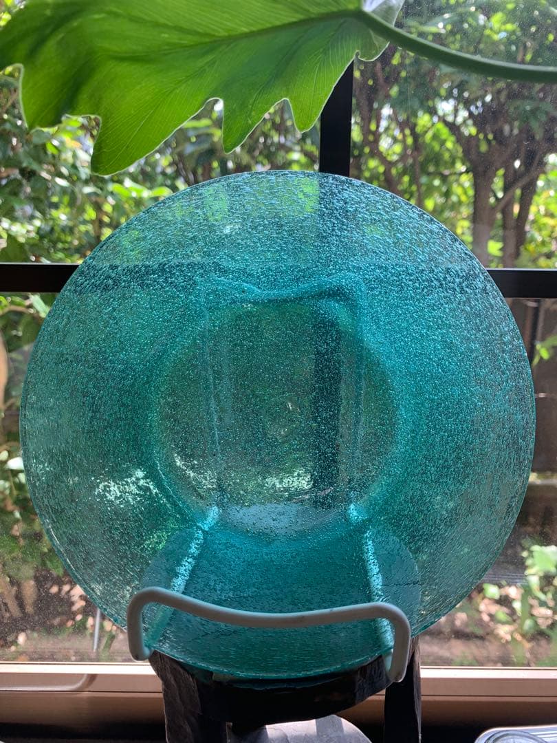 小谷晋三　倉敷ガラス　初期作品　気泡　吹きガラス　新品に近い美品　横山秀樹