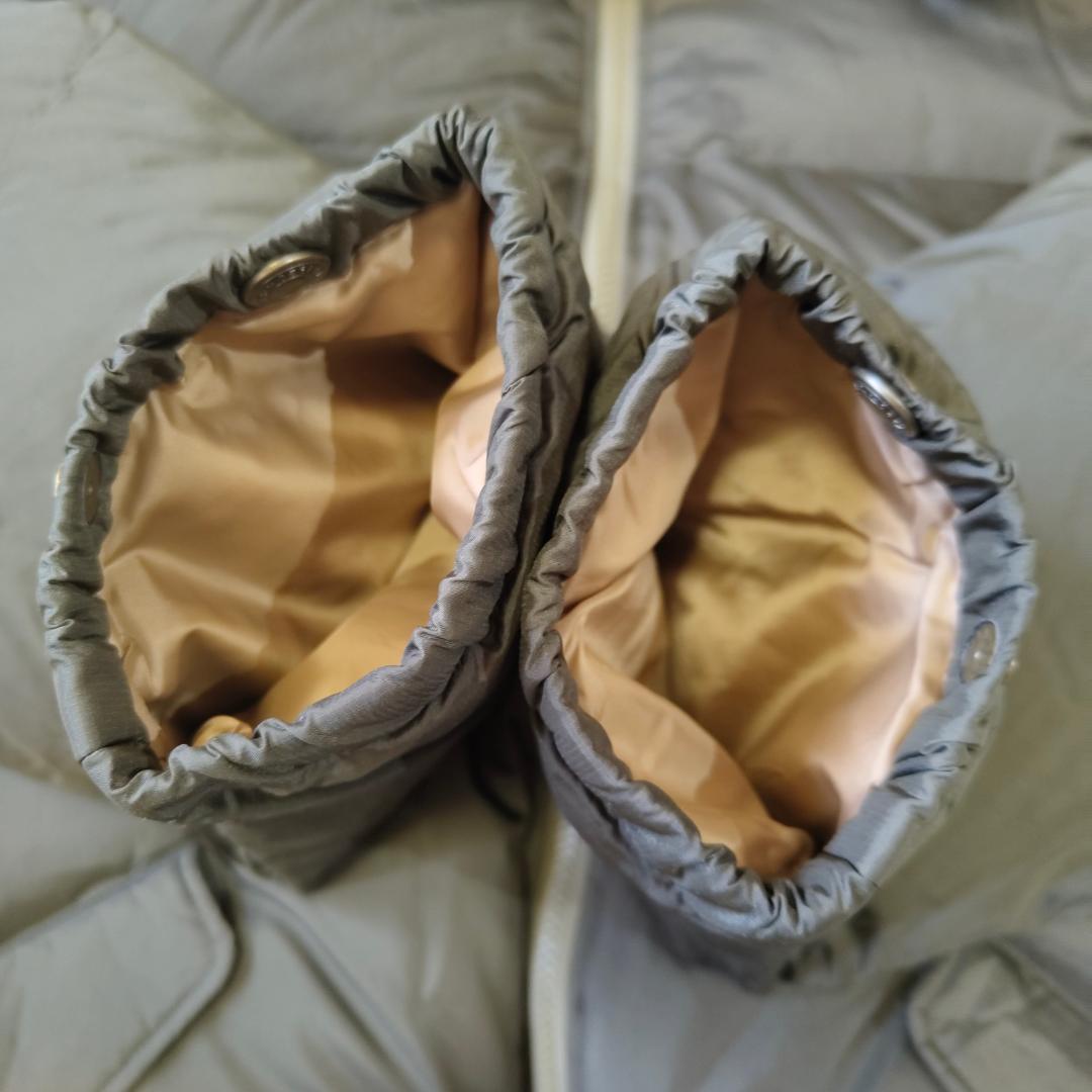 美品 エディーバウアー グースダウン パファージャケット オリーブ