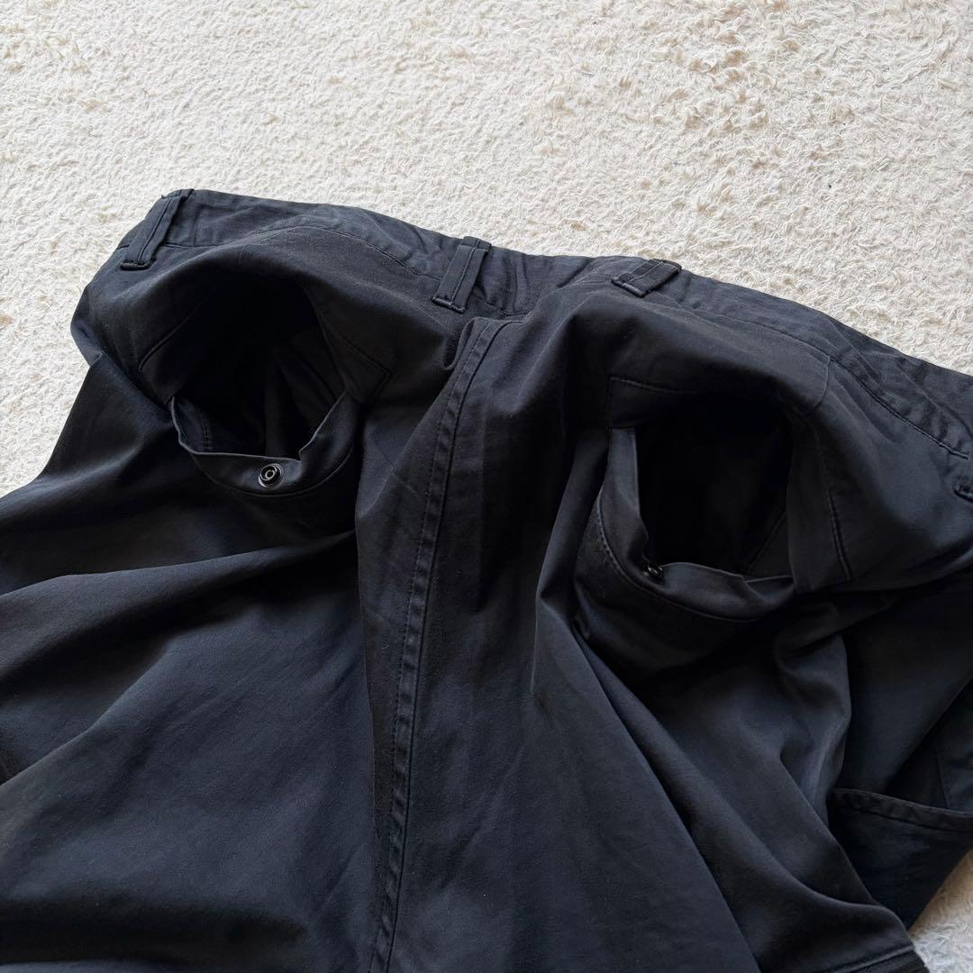 【希少品】ストーンアイランド カーゴパンツ ワッペン ウール混 ブラック W32