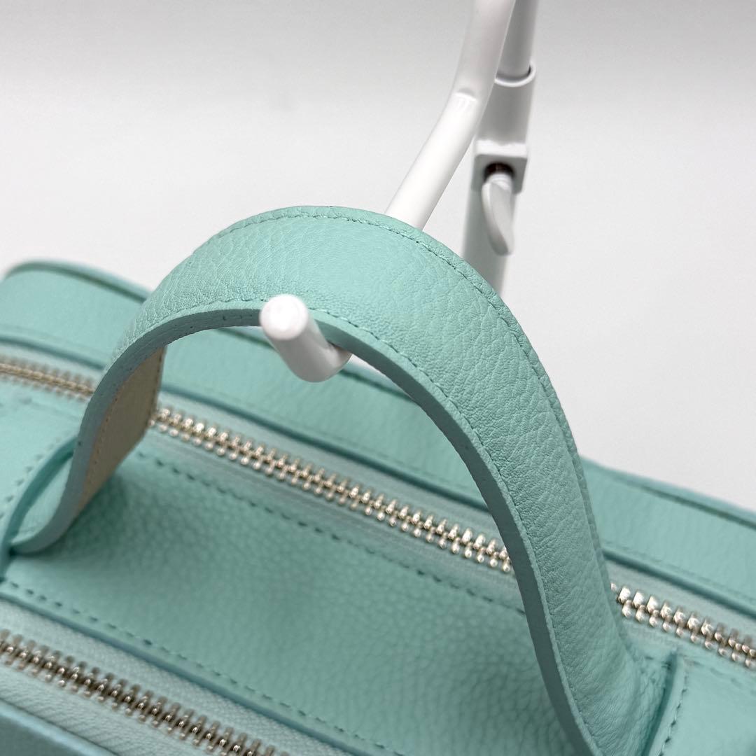 【美品】ADMJ ショルダーバッグ スワロフスキー モーツァルト ミントグリーン