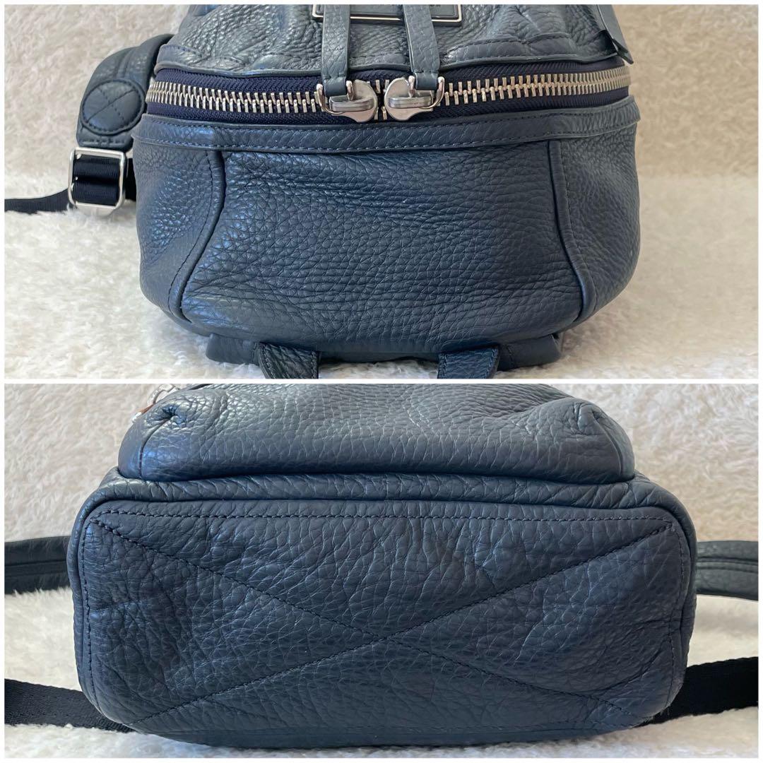 MARC JACOBS リュック オールレザー ネイビー
