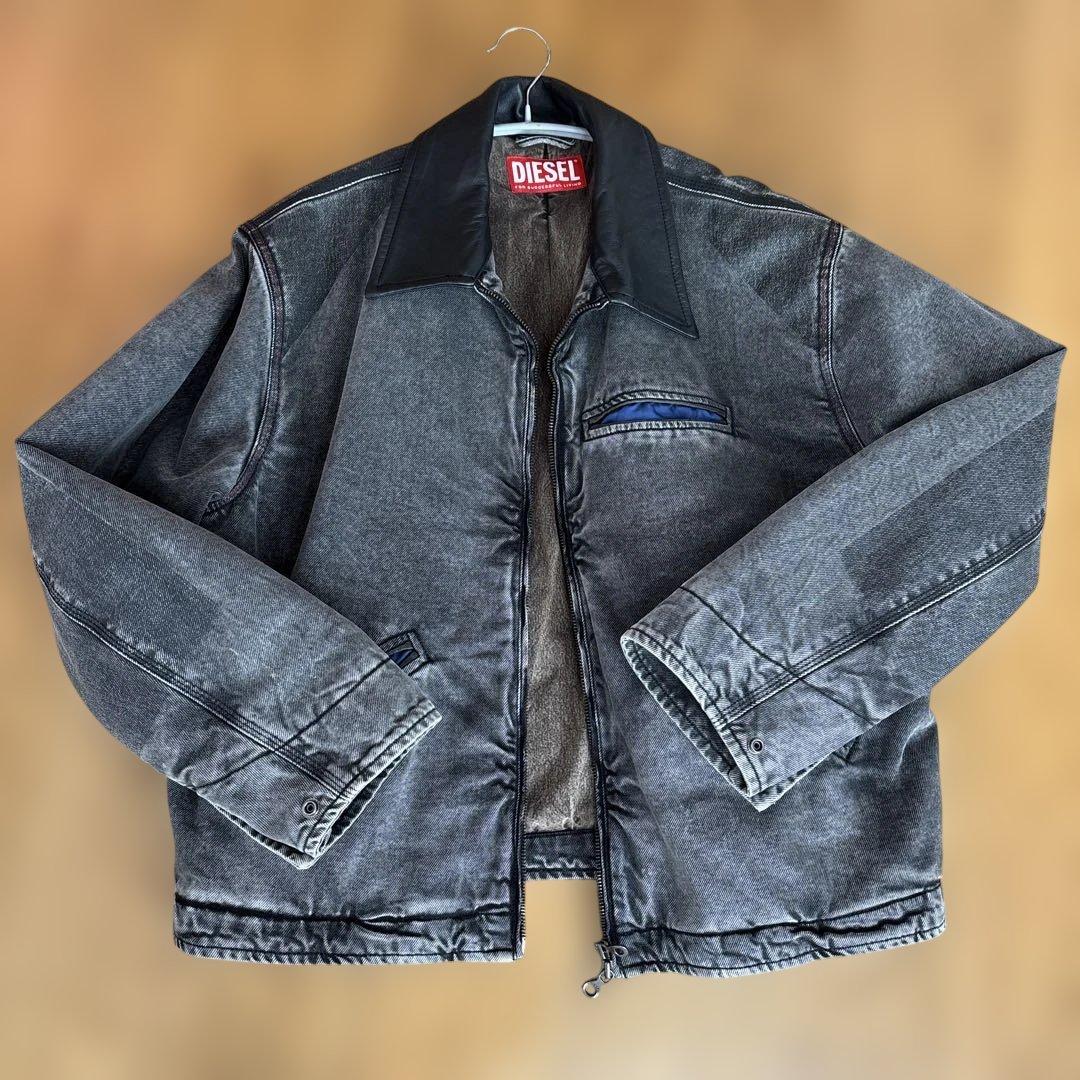 DIESEL ほぼ新品未使用　サイズ46 デニム×レザージャケット