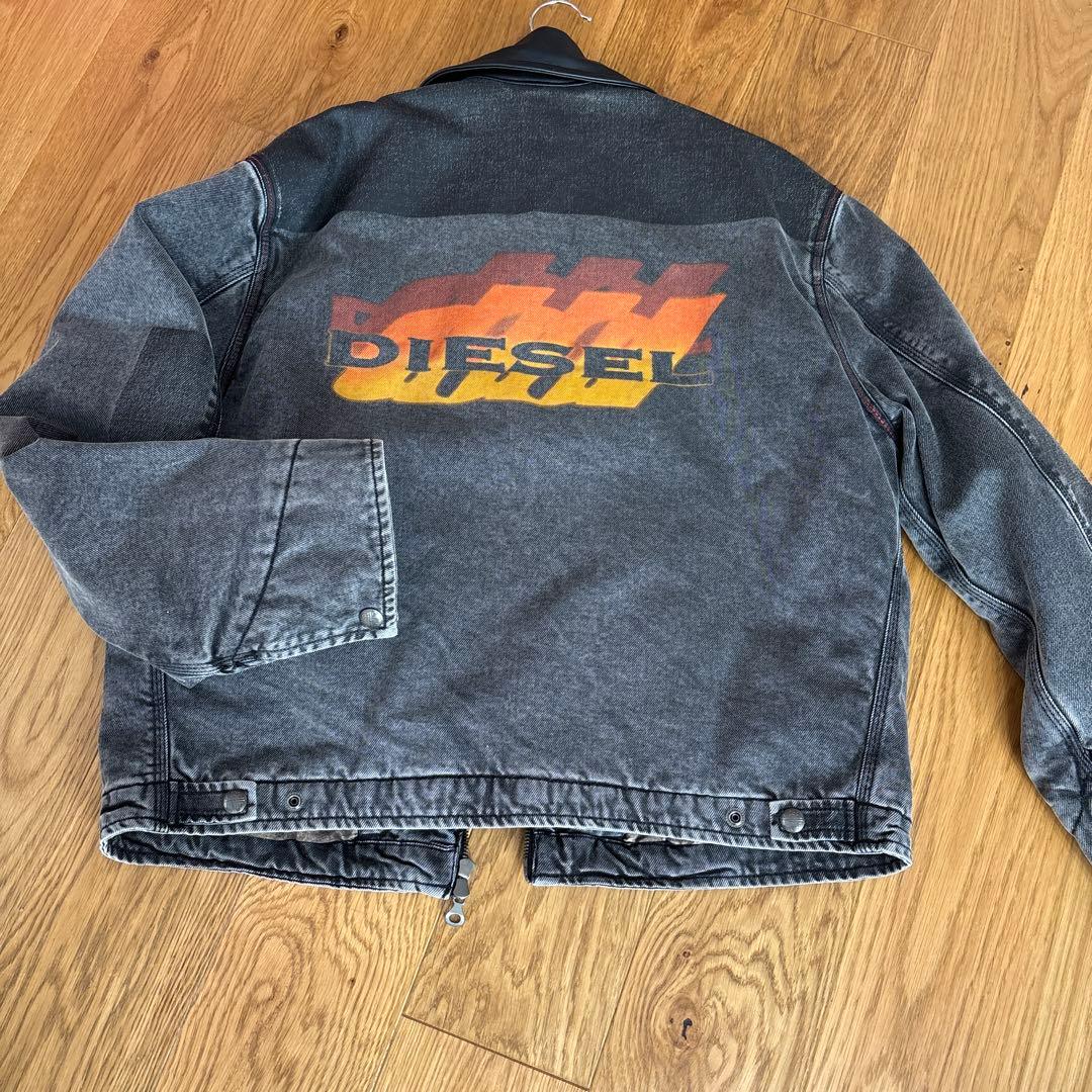 DIESEL ほぼ新品未使用　サイズ46 デニム×レザージャケット