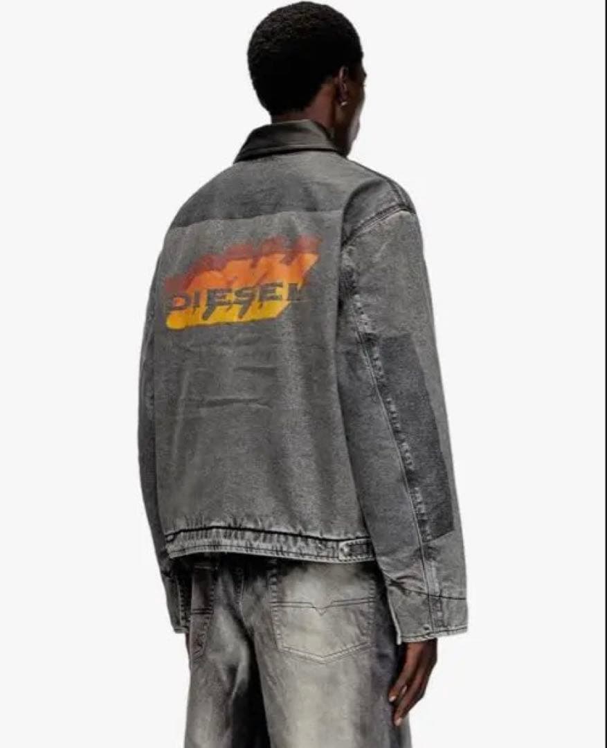 DIESEL ほぼ新品未使用　サイズ46 デニム×レザージャケット