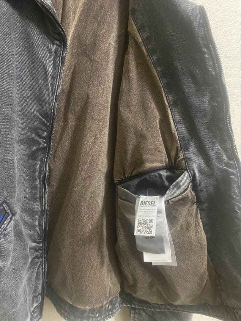 DIESEL ほぼ新品未使用　サイズ46 デニム×レザージャケット