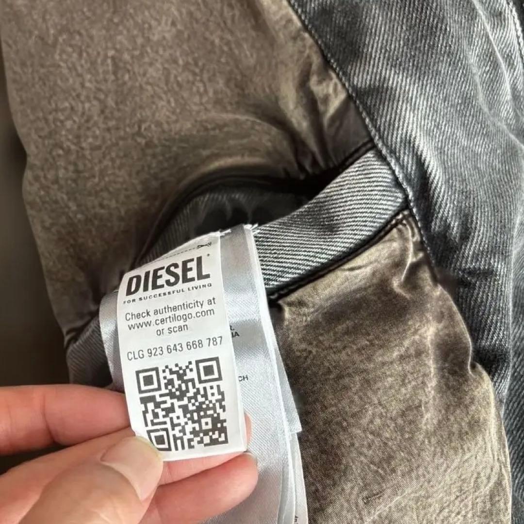 DIESEL ほぼ新品未使用　サイズ46 デニム×レザージャケット