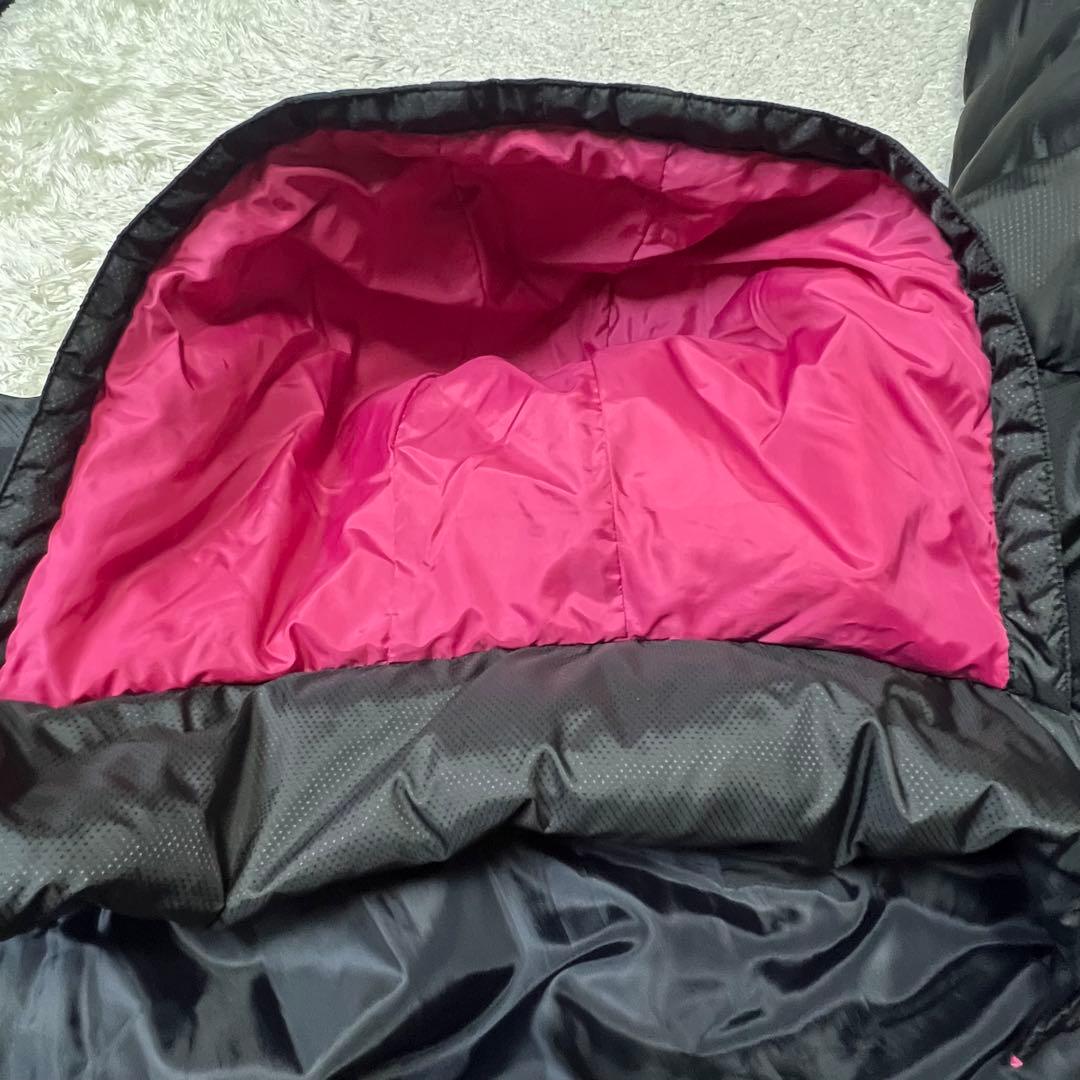 ミズノ フード付き ロング丈 ダウン ベンチコート ブラック レディース L