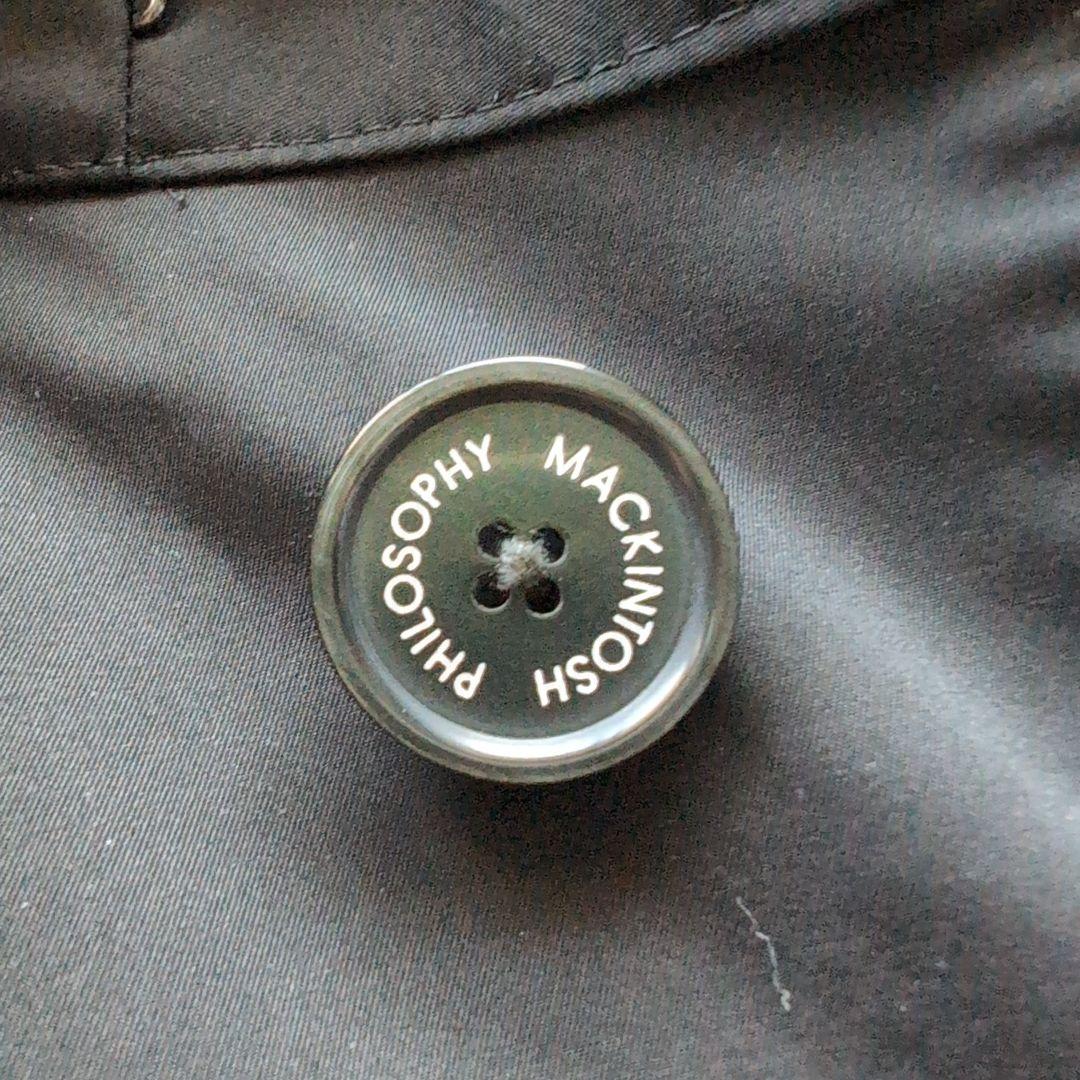 マッキントッシュフィロソフィー トロッターコート ステンカラー ブラック 42