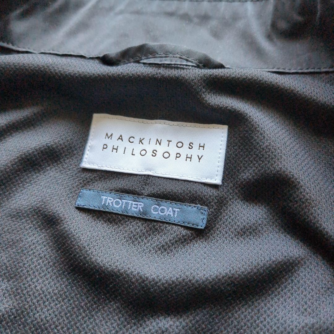 マッキントッシュフィロソフィー トロッターコート ステンカラー ブラック 42