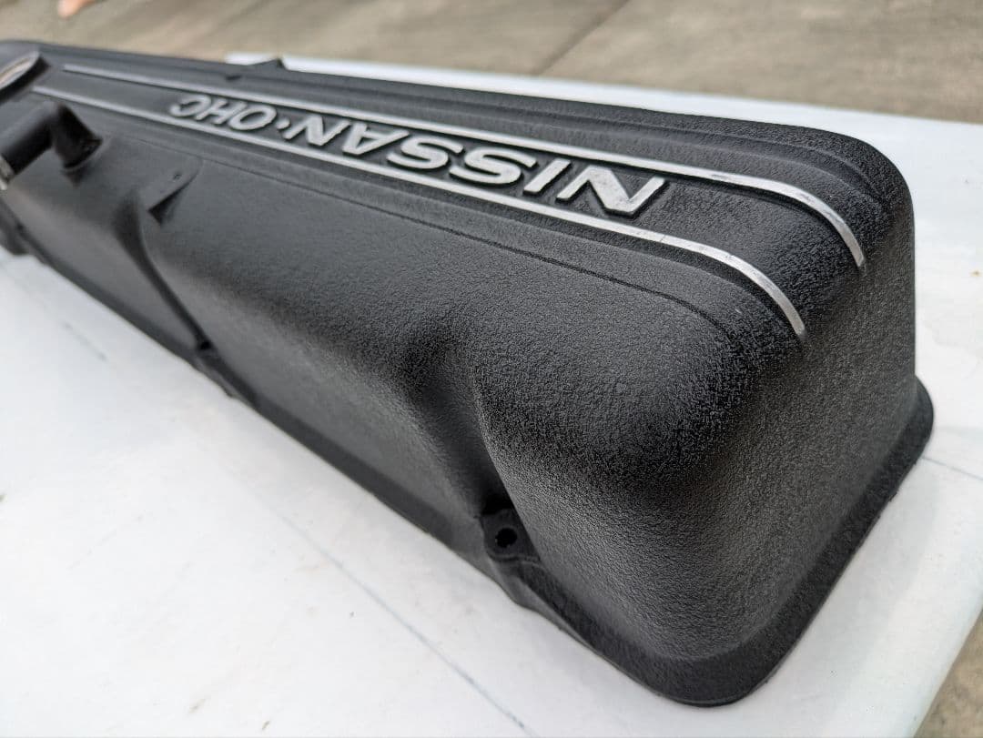日産 NISSAN OHC L型エンジン L6タペットカバー 結晶塗装 美品L型