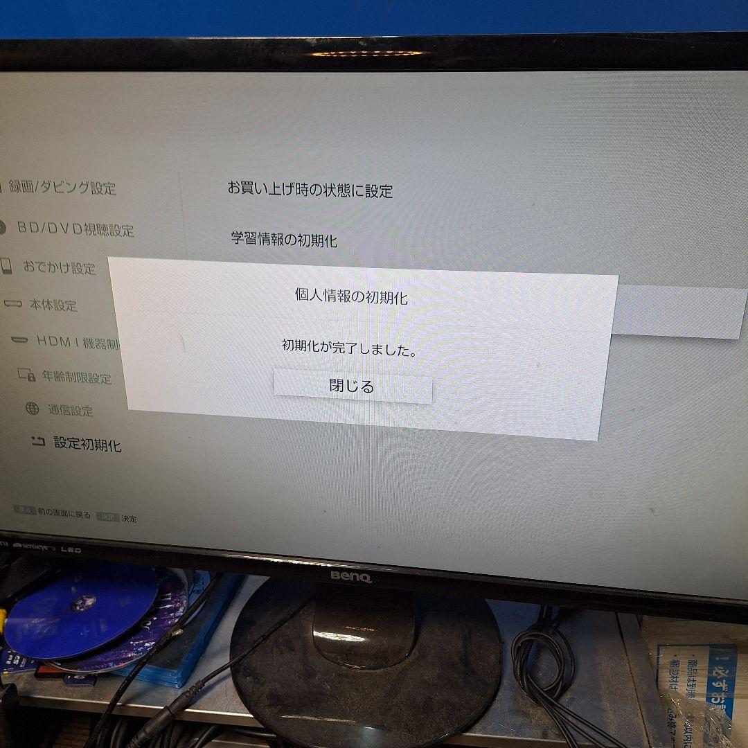 G881 初期化済 Sony ソニー 4K BDZ-ZW1500 BDレコーダー