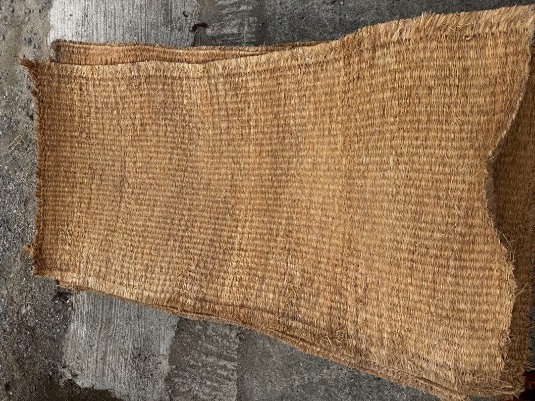 むしろ 筵 古民家 農具 昭和 レトロ わら筵 藁筵 - メルカリ