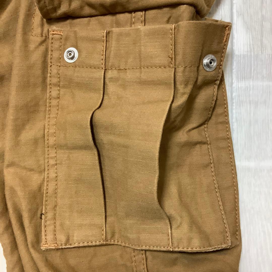 桃太郎ジーンズ】藍布屋時代のオールド桃太郎 茶色 カーゴパンツ W30
