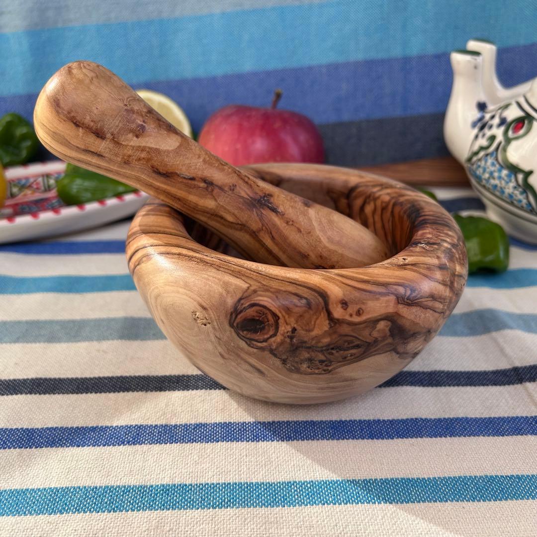 オリーブの木　スパイスマッシャー すり鉢すりこ木セットC