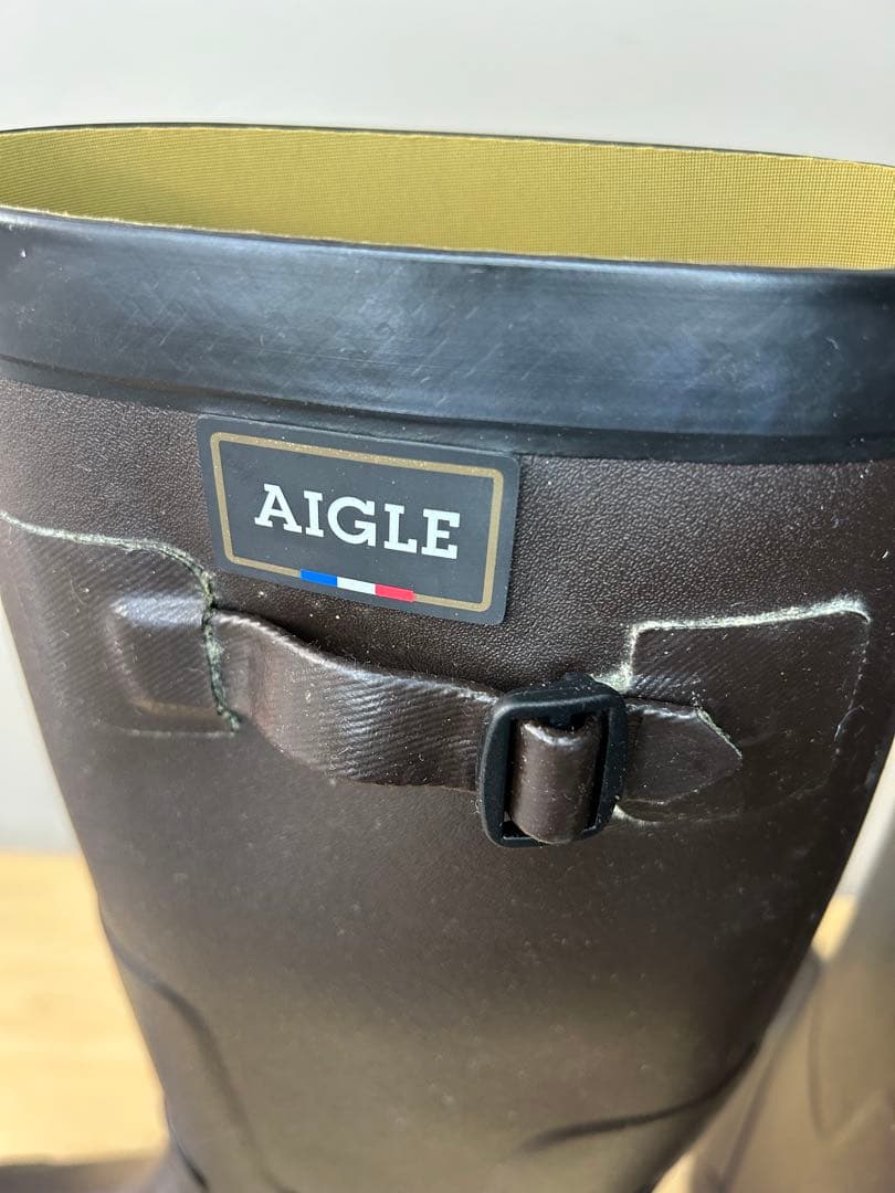 B*S様 25.5～26cm★美品AIGLEレイン ブーツ41エーグルラバーブー