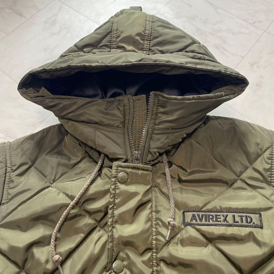 AVIREX USA ダイヤキルティングジャケット　MA-1 フライトジャケット