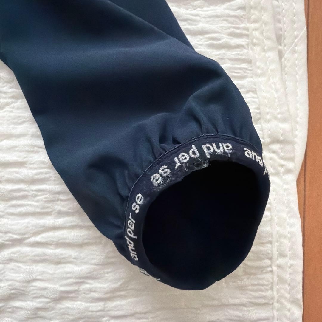 and per se ネイビー スポーツジャケット