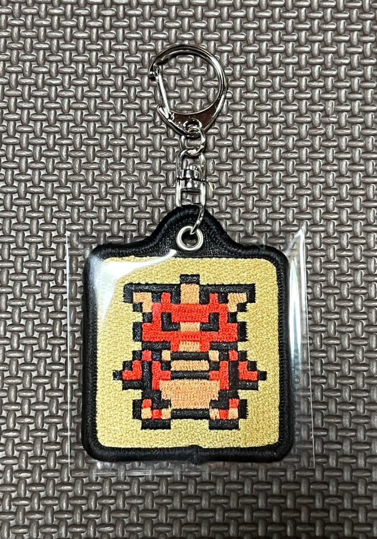 刺繍キーホルダーコレクション ゲームドット金銀 10種中7種セット