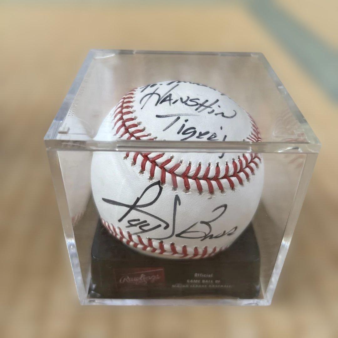 元阪神タイガース　ランディバース　直筆サインボール