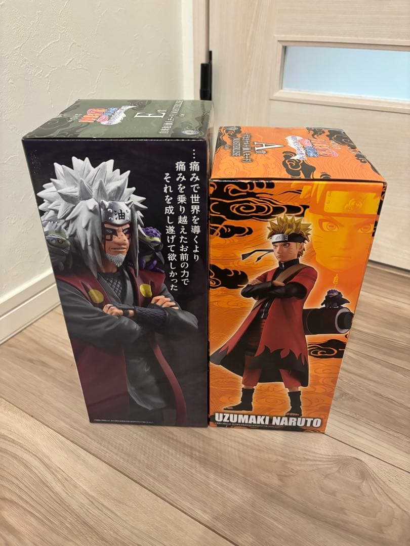 ナルト　一番くじ　A賞E賞　ナルト　自来也未開封フィギュア