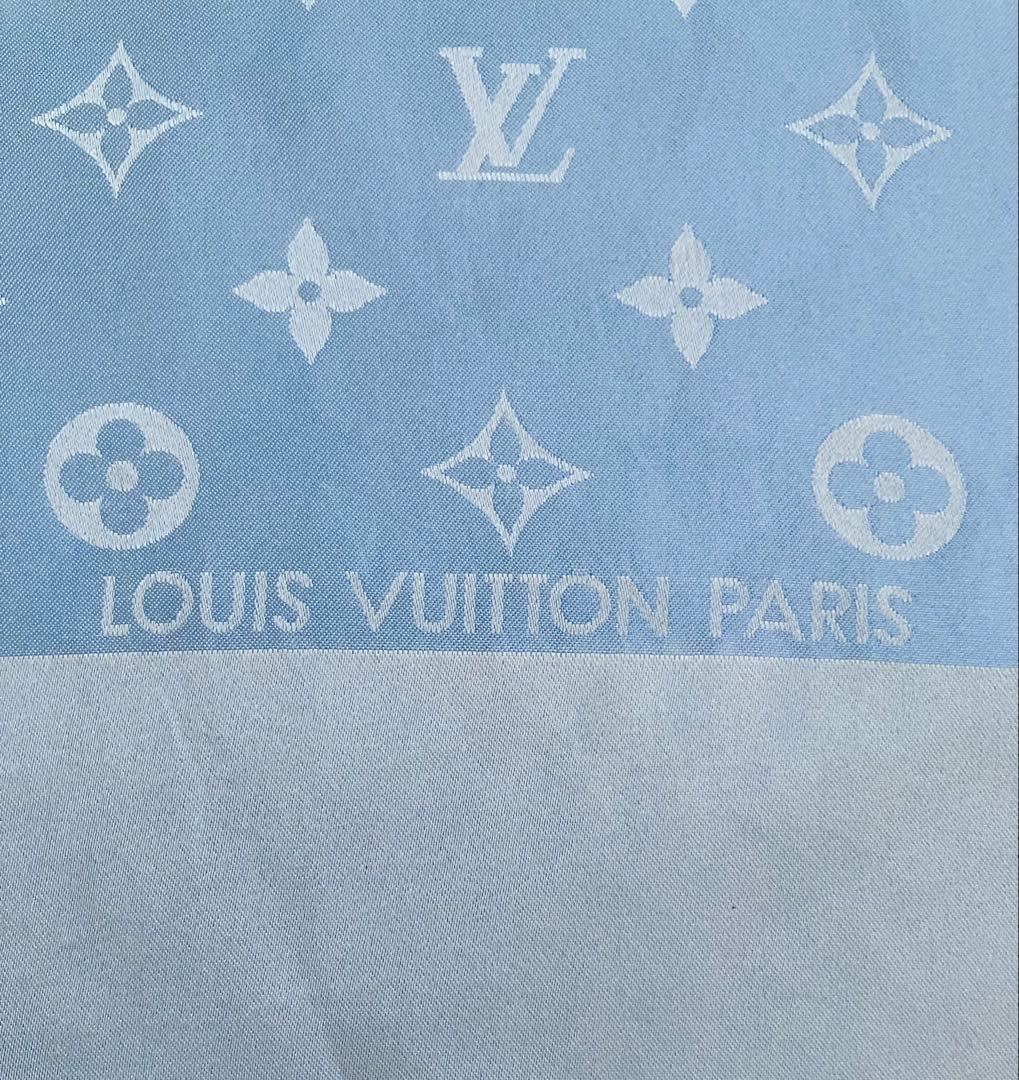 LOUIS VUITTON 水色 スカーフ