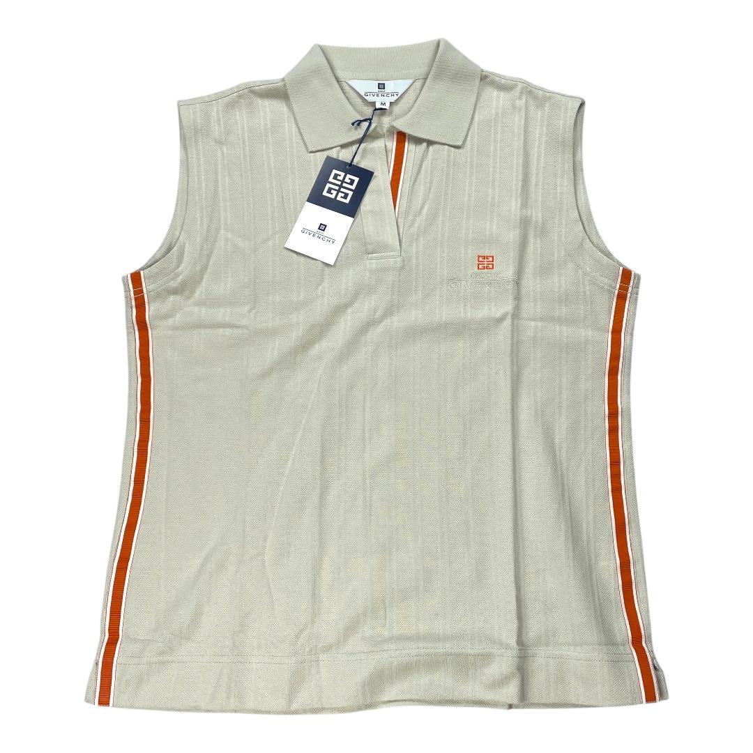 【新品タグ付】GIVENCHY ジバンシー ノースリーブポロシャツ ベージュ M