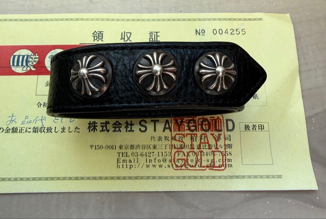 【早い者勝ち】CHROME HEARTS 3ボタン 2スナップ ブレスレット