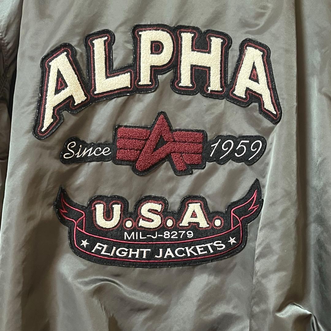 年明けセール カーキ alpha ma1 ma-1 90s