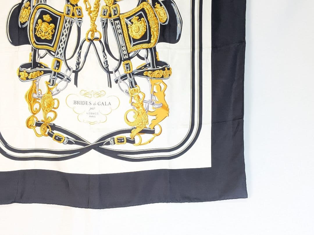 M373 HERMES カレ90 ブリッド・ドゥ・ガラ　箱あり　正規品