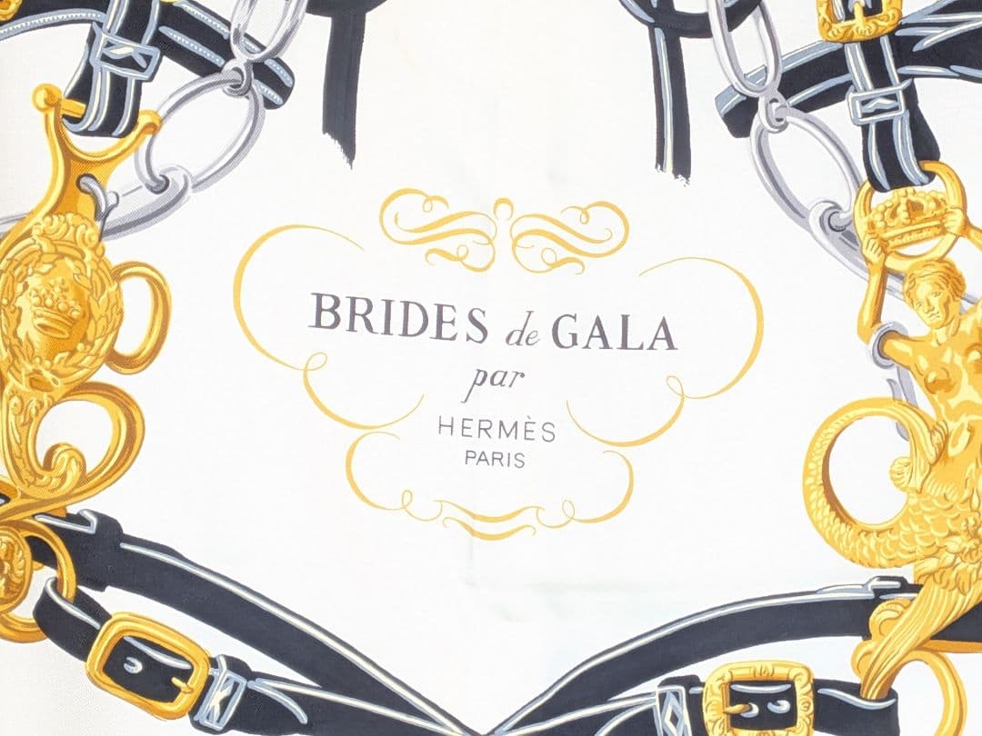 M373 HERMES カレ90 ブリッド・ドゥ・ガラ　箱あり　正規品