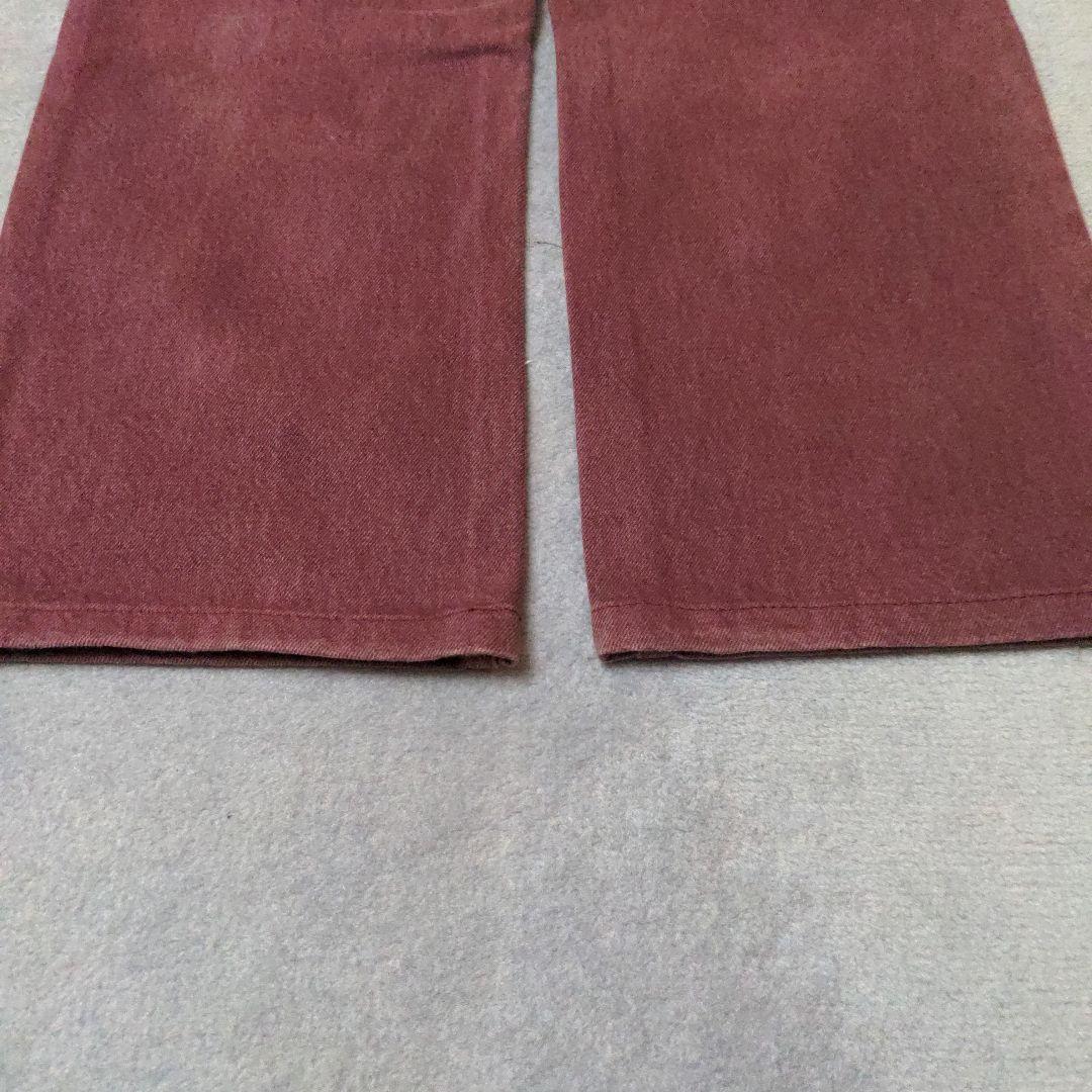 マルタンマルジェラ10 バーガンディ ストレートデニム